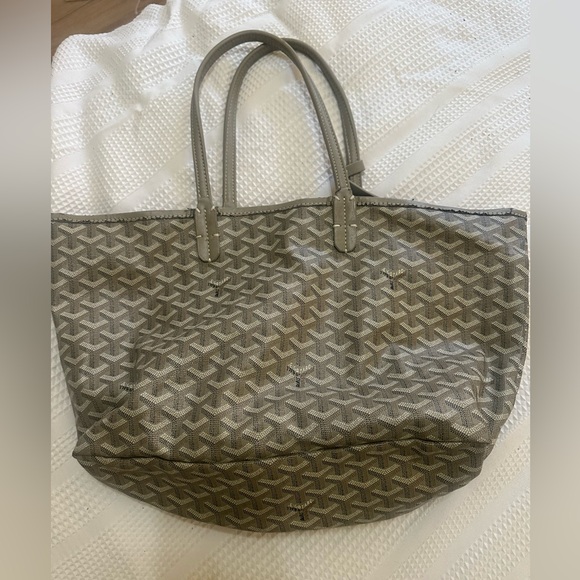 Taupe Patterned Tote - Picture 2 of 7